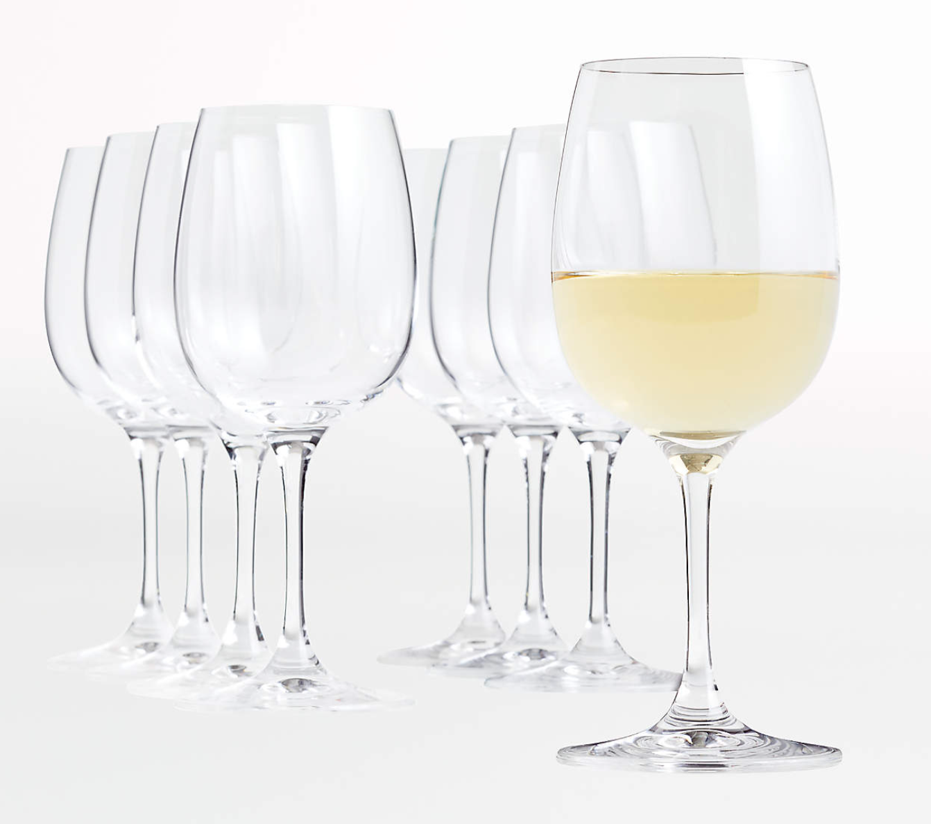 Aspen White Wine Glasses, Set of 8