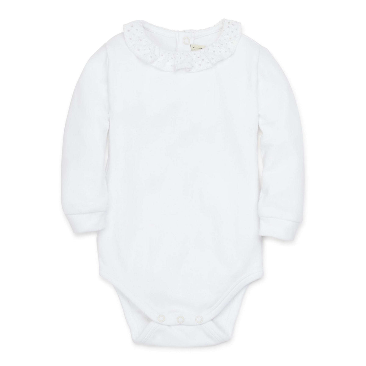 Embroidered-Collar Baby Body