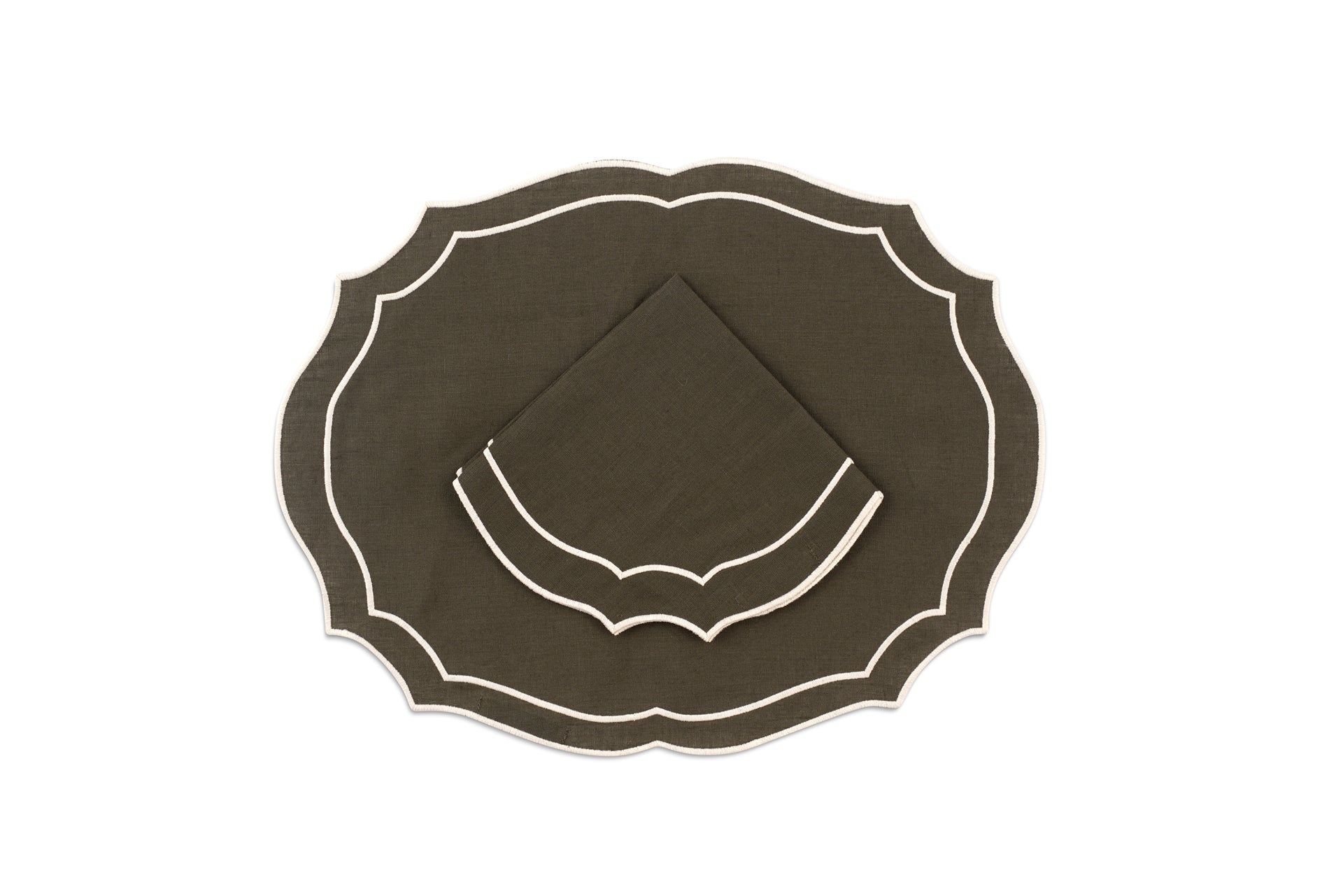 Loulou La Dune Emma Linen Placemat - Thumbnail 2