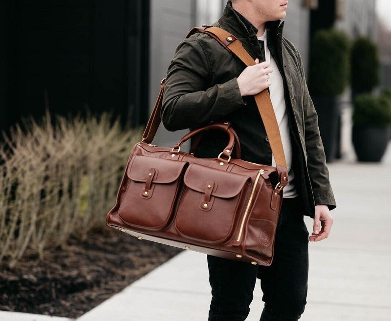Express No. 2 Duffel Bag in Vintage Leather | Over The Moon