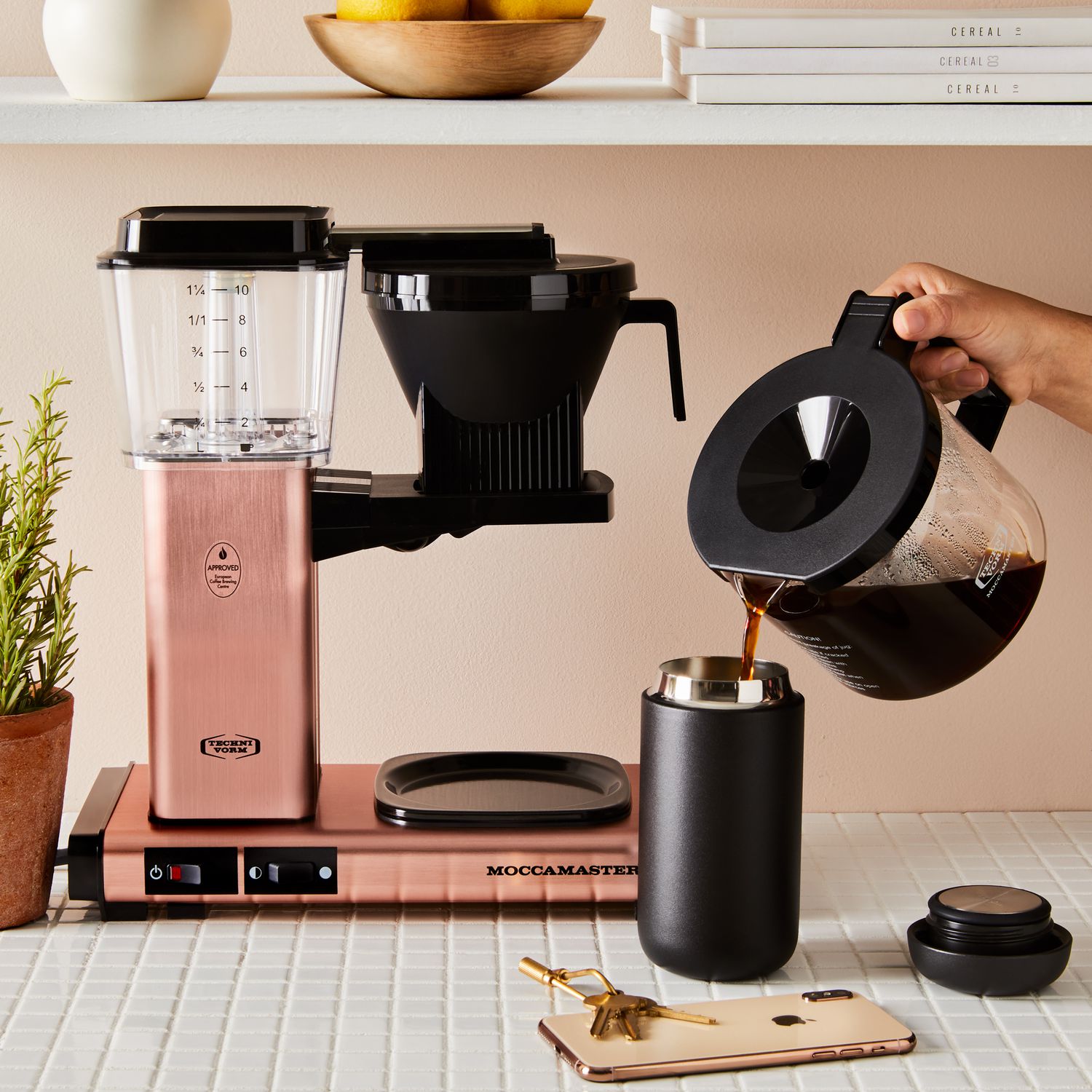 Technivorm Moccamaster 10-Cup Coffee Maker with Glass Carafe