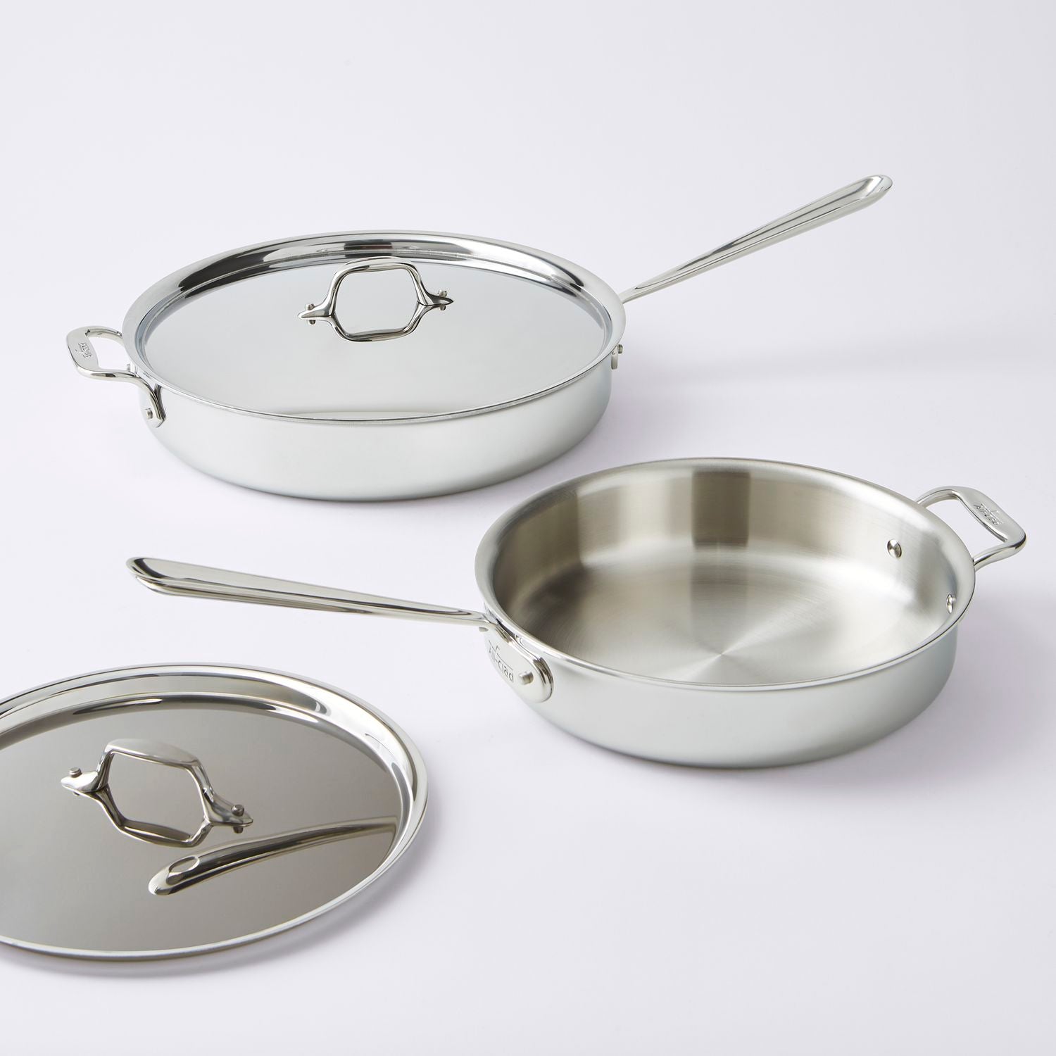 All-Clad D3 Tri-Ply Stainless-Steel Sauté Pan With Lid