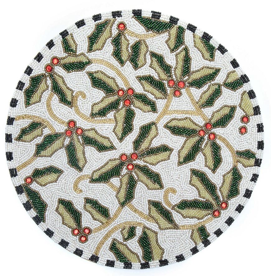 Beaded Holiday Placemat