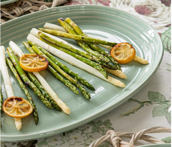 JuliskaBilbao Whitewash 17" Platter (SAGE)