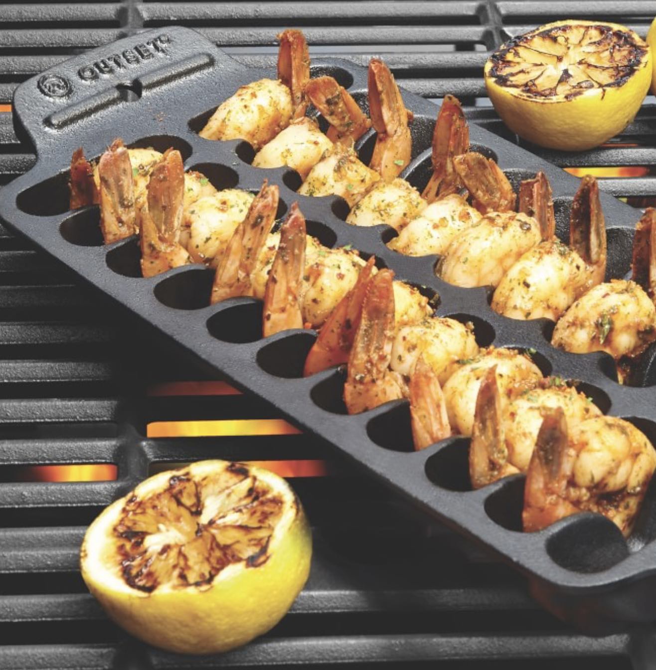 Cast Iron Shrimp Grill and Serving Pan
