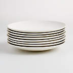 Craft Linen Cream Coupe Dinner Plates, Set of 8