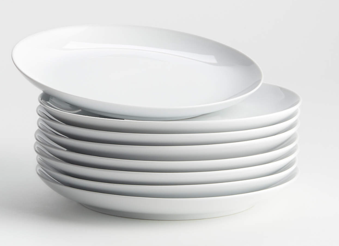 Aspen Coupe Salad Plates 8.5", Set of Eight