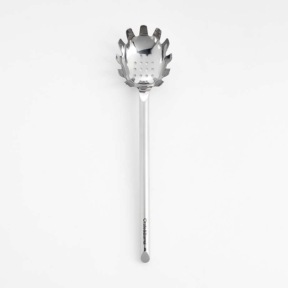 Crate & Barrel Stainless Steel Pasta Spoon