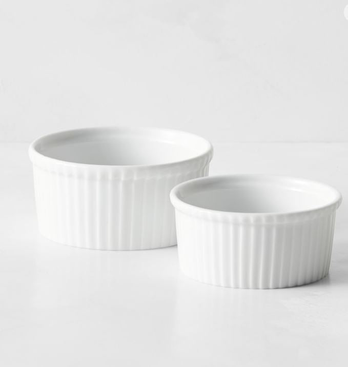 Apilco Porcelain Ramekins Large Set of 4