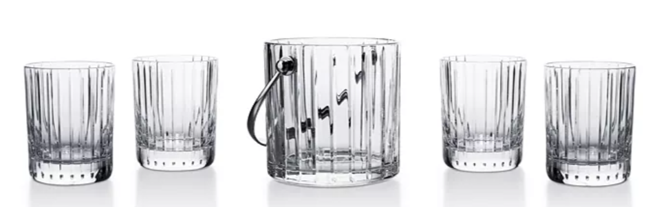 Baccarat Harmonie 5-Piece Rocks Glass and Ice Bucket Set