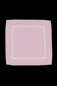 Inverted Picot Edge Cocktail Napkin, Set of 6