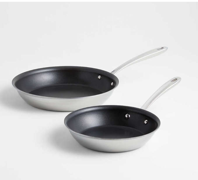 All-Clad ® d3 Curated Non-Stick Frying Pans, Set of 2: 8" and 10"