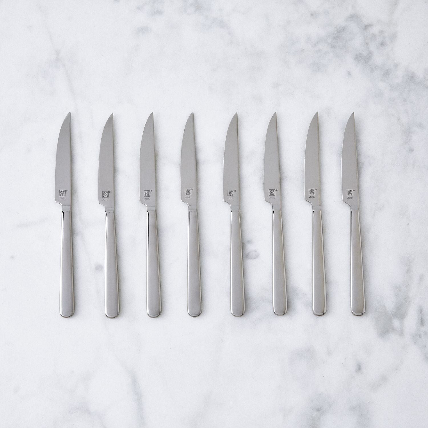 ZWILLING 8-Piece Stainless Steel Steak Knife Set with Wood Case