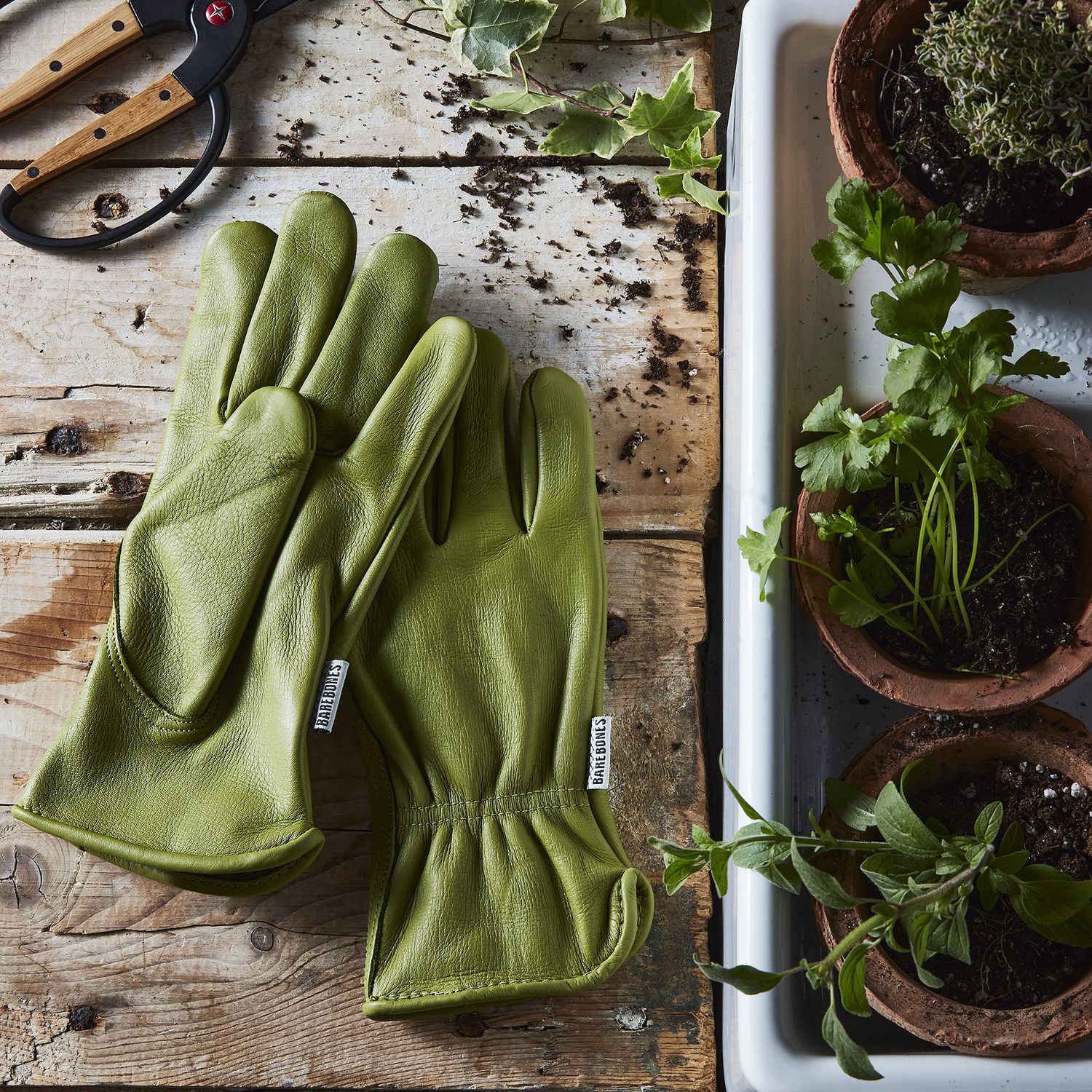 Barebones Living Classic Leather Work Gloves