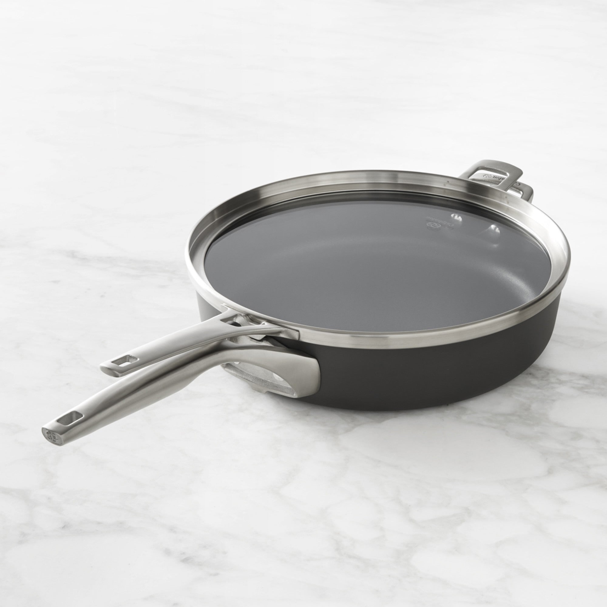 Calphalon Premier Space-Saving Hard-Anodized Nonstick Sauté Pan with Cover