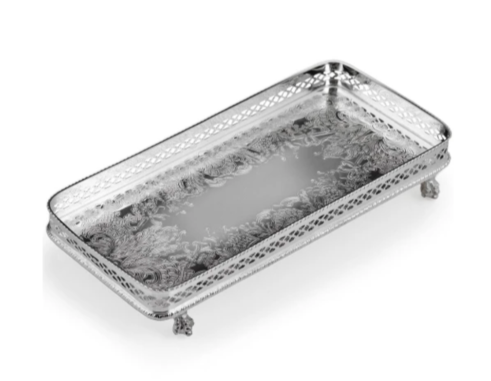 Silverplated Rectangular Footed Tray