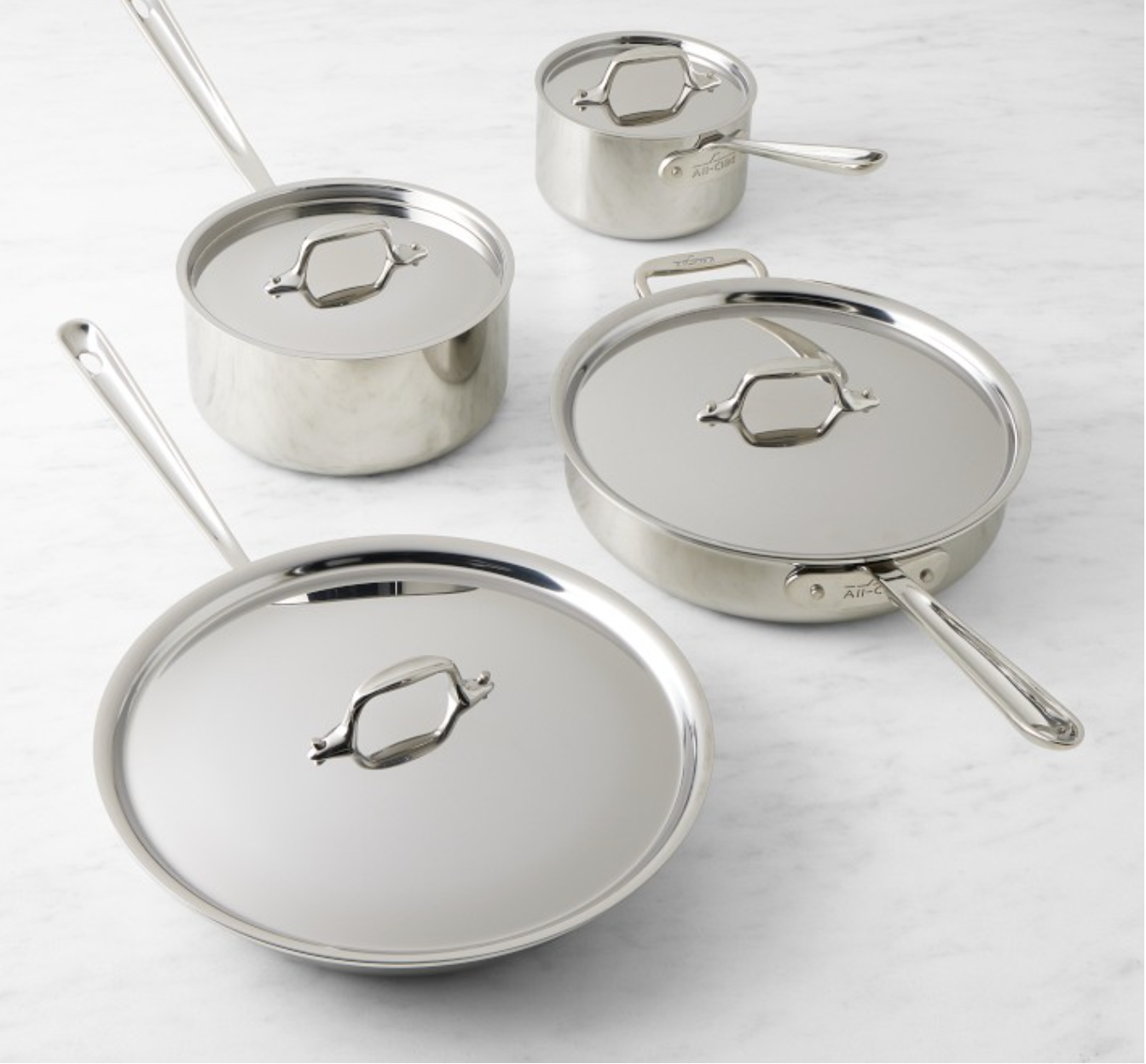 All-Clad D3® Tri-Ply Stainless-Steel 8-Piece Cookware Set