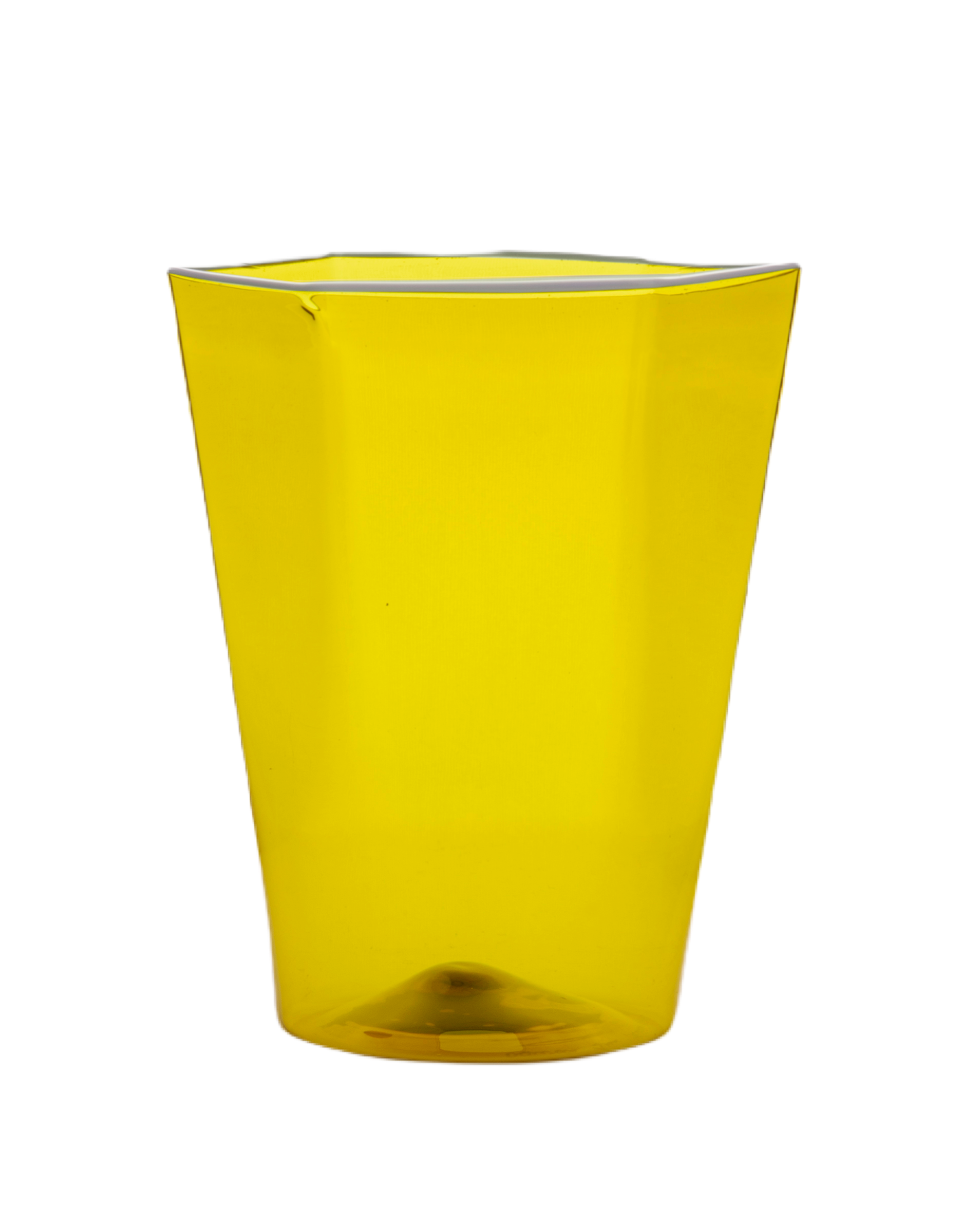 Apple Green Hexagonal Tumbler Blue Rim