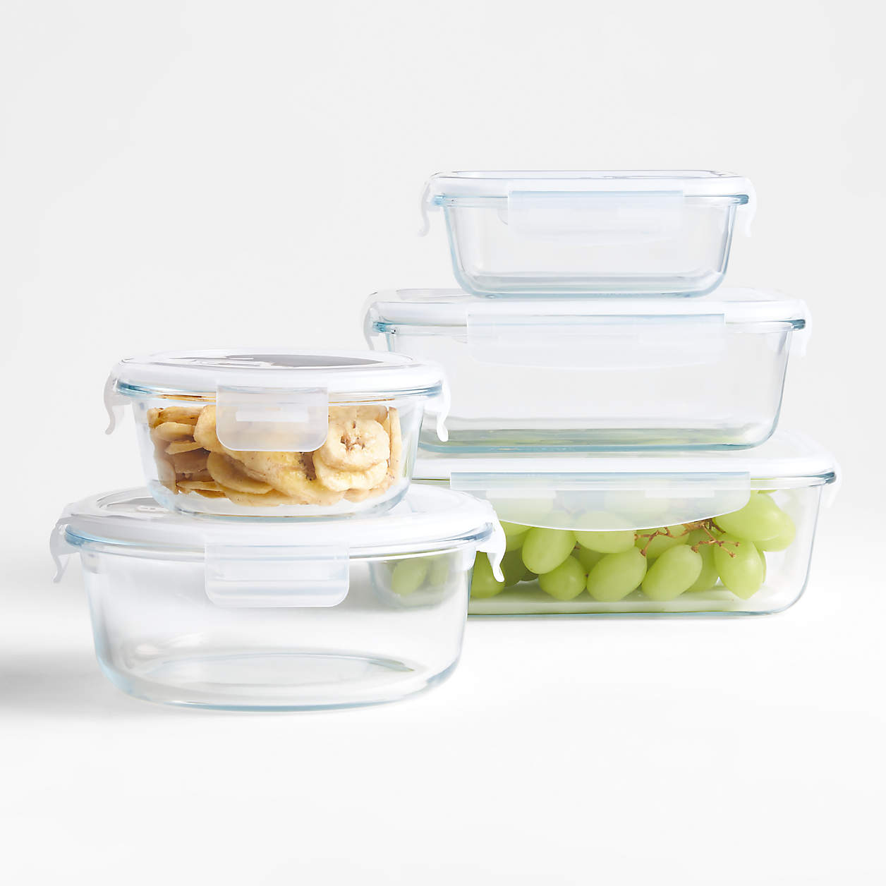10-Piece Variety Glass Storage Set