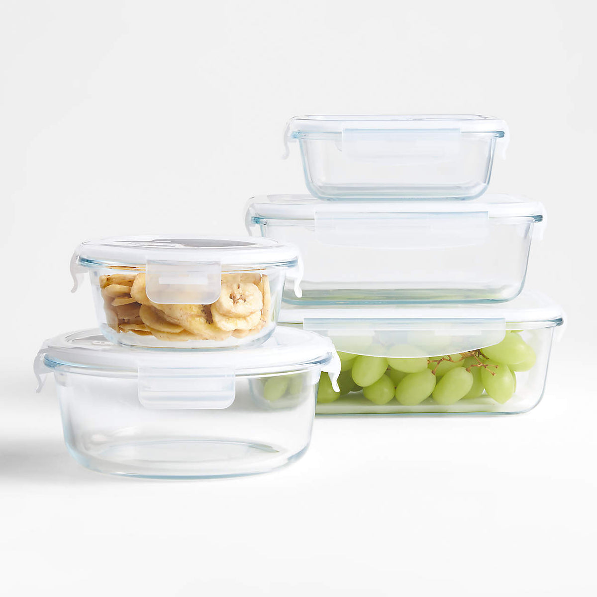 10-Piece Variety Glass Storage Set