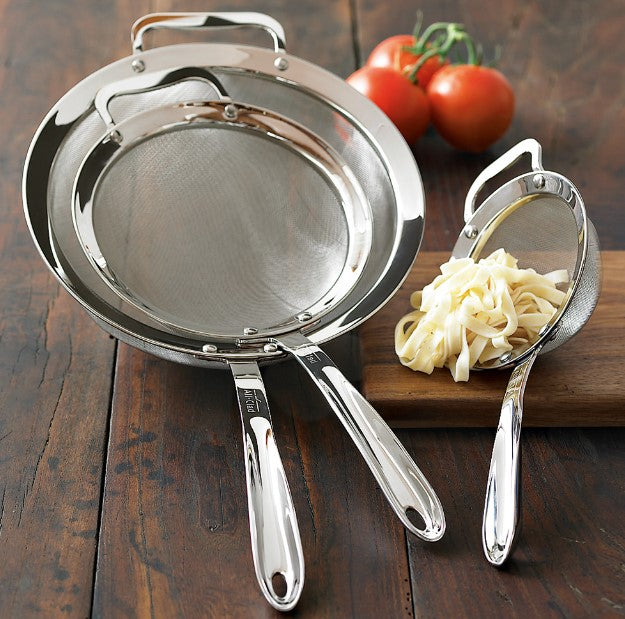 All-Clad 3-Piece Stainless-Steel Strainer Set