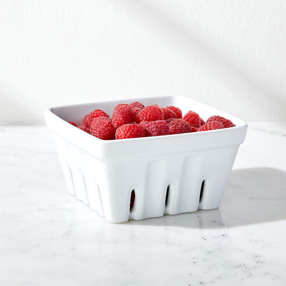 Berry Box Colander - White