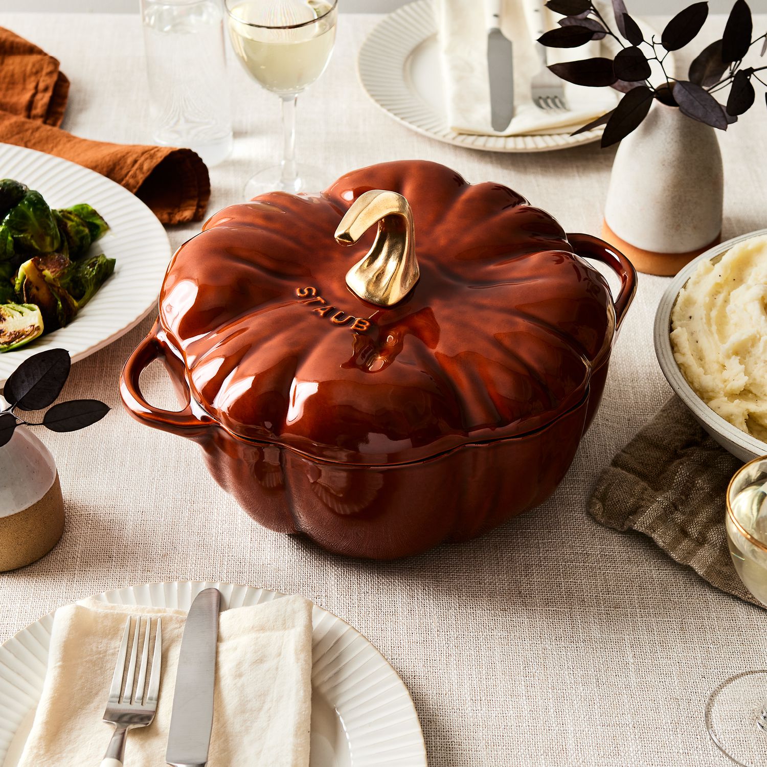Staub Cast-Iron Pumpkin Cocotte