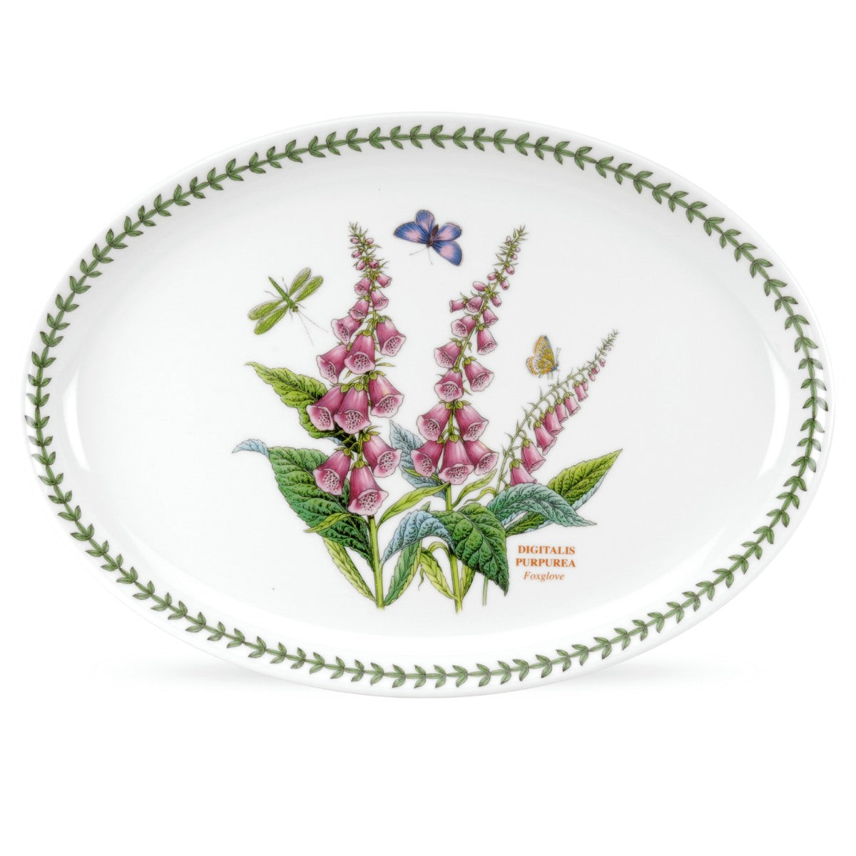 Botanic Garden 13 Inch Oval Platter (Foxglove)