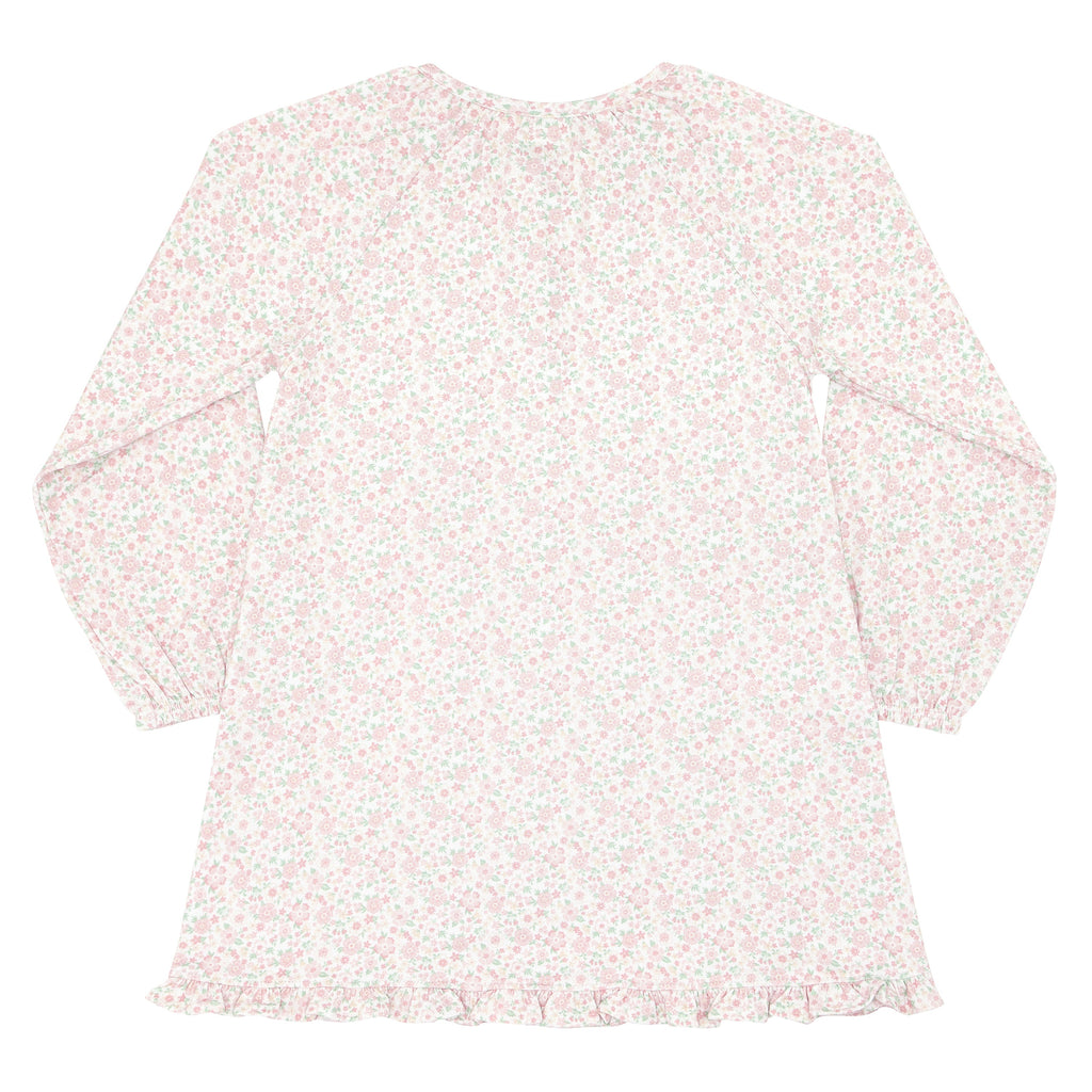 Girls Antique Floral Pima Dress