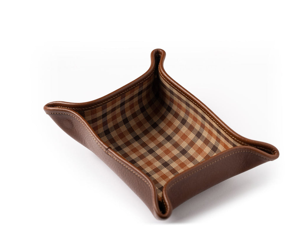 Folding Snap Tray No. 58 in Vintage Leather