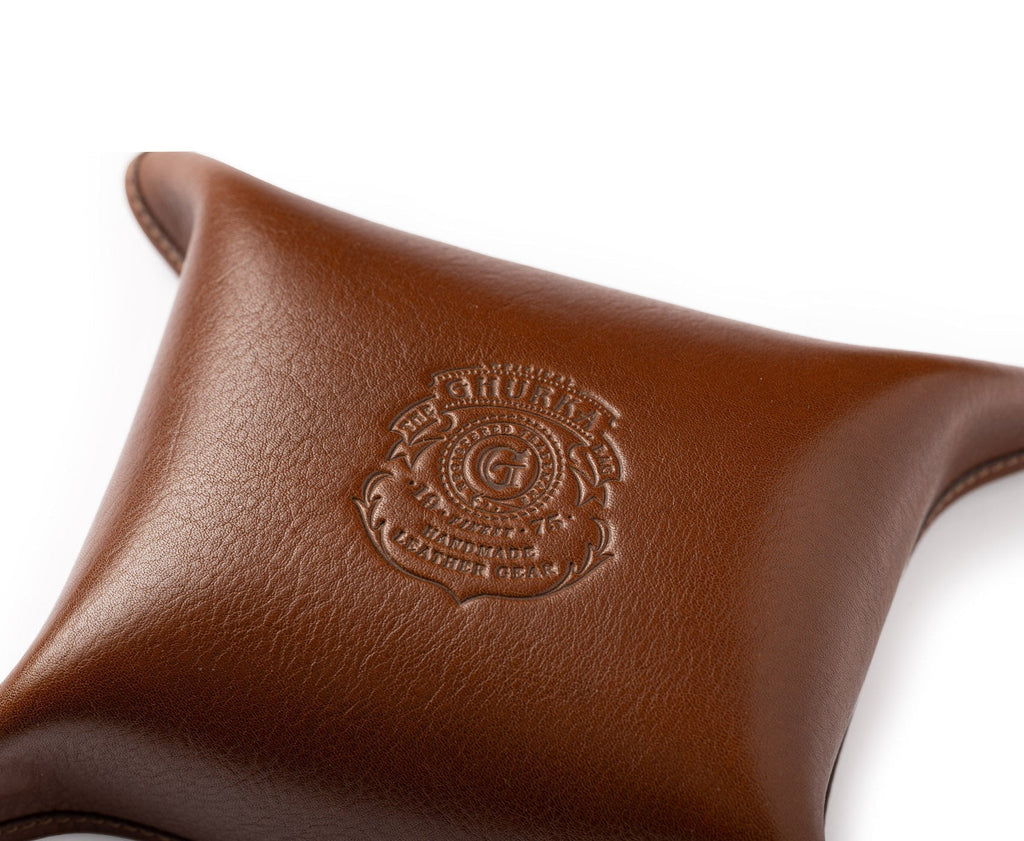 Folding Snap Tray No. 58 in Vintage Leather