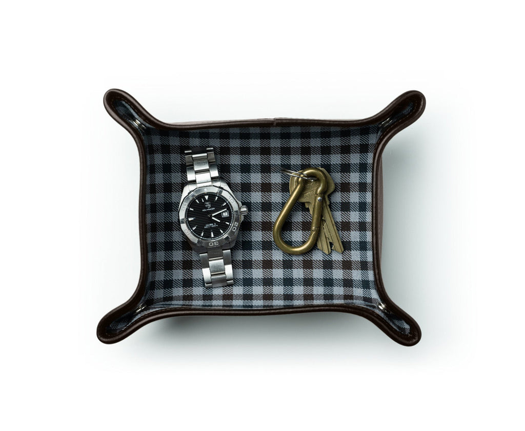 Folding Snap Tray No. 58 in Vintage Leather