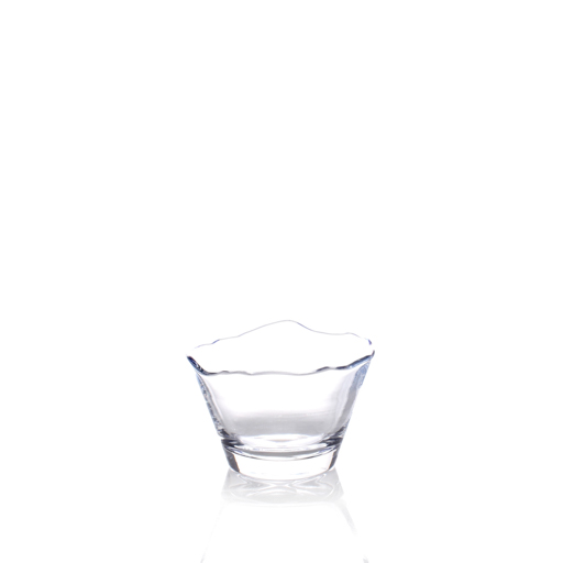 Clear Hand Cut Small Bowl