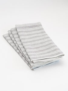 George Gray Stripe Napkin Set