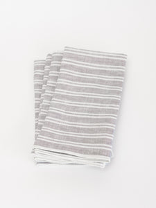 George Gray Stripe Napkin Set