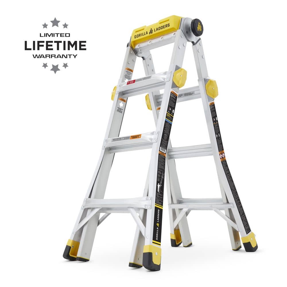 15 ft. Reach MPXT Aluminum Multi-Position Ladder with Project Top, 375 lbs. Load Capacity Type IAA Duty Rating