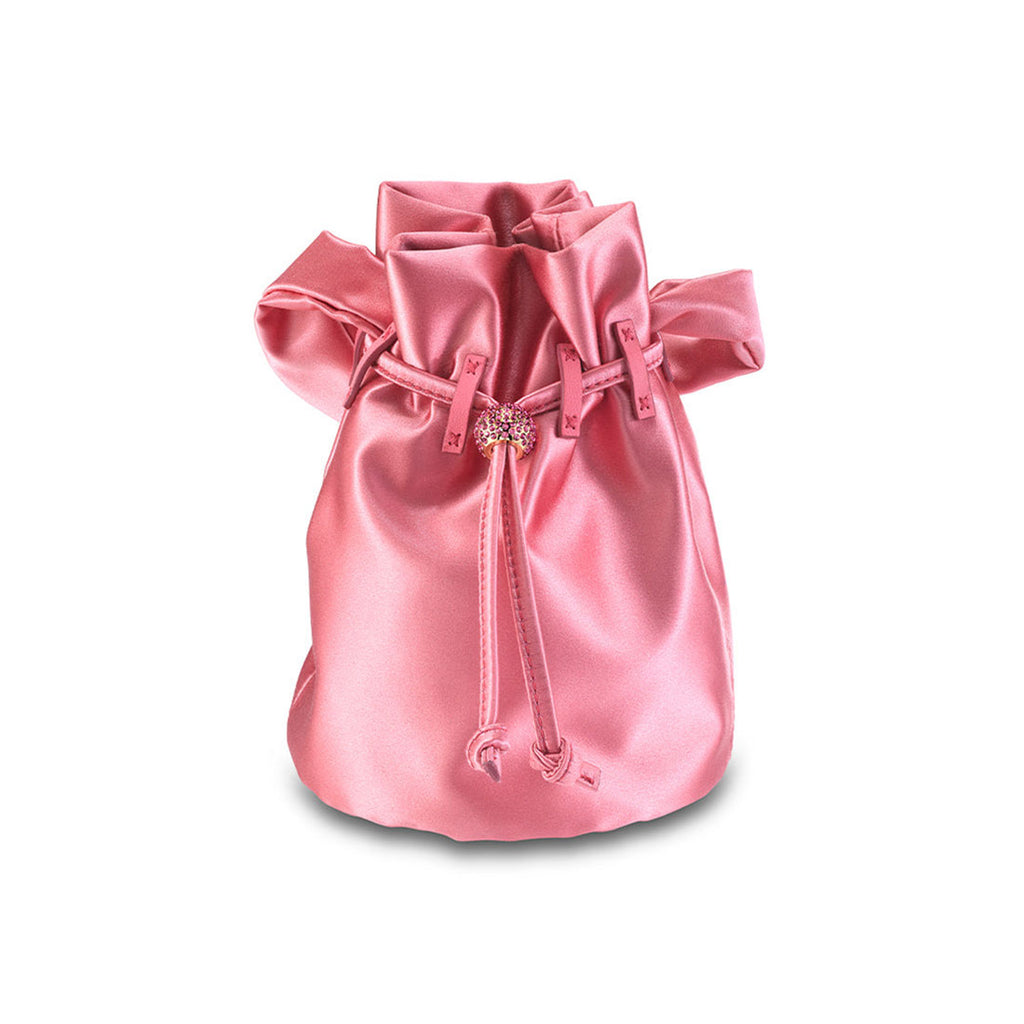 Grace Pouch Petite in Splendido Pink Satin | Over The Moon