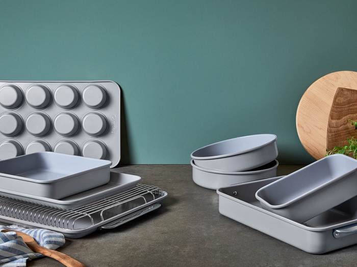 11 Piece Bakeware Set, Non-Stick & Non-Toxic Ceramic-Coating Baking Dishes