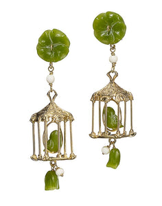 Pagoda Earring in Jade