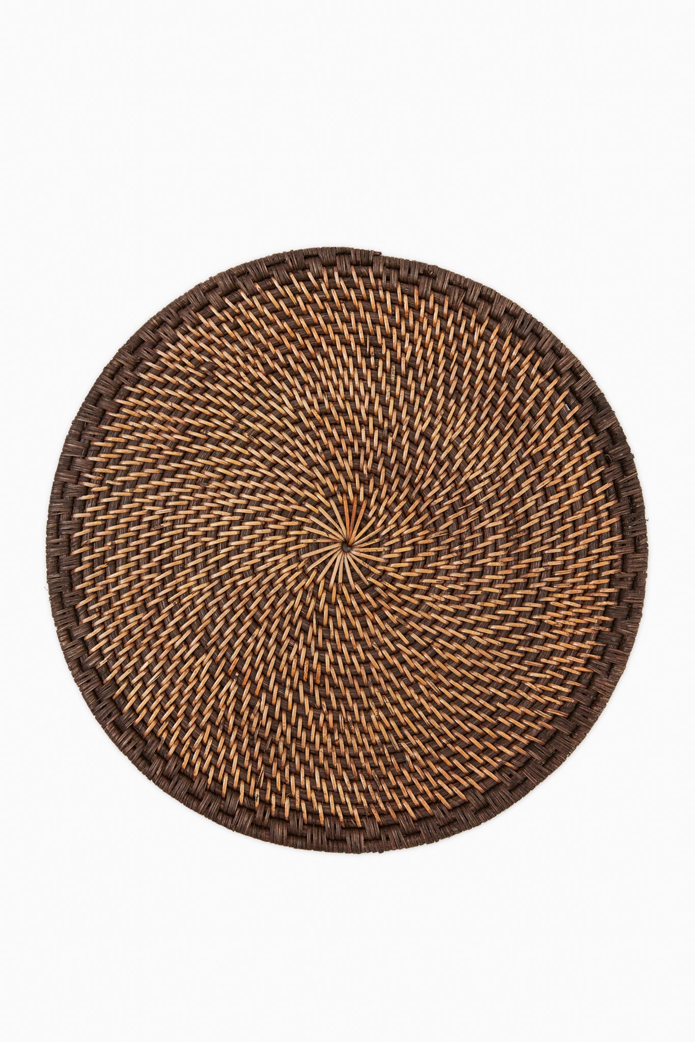 Brown Woven Rattan Placemats Set of 4