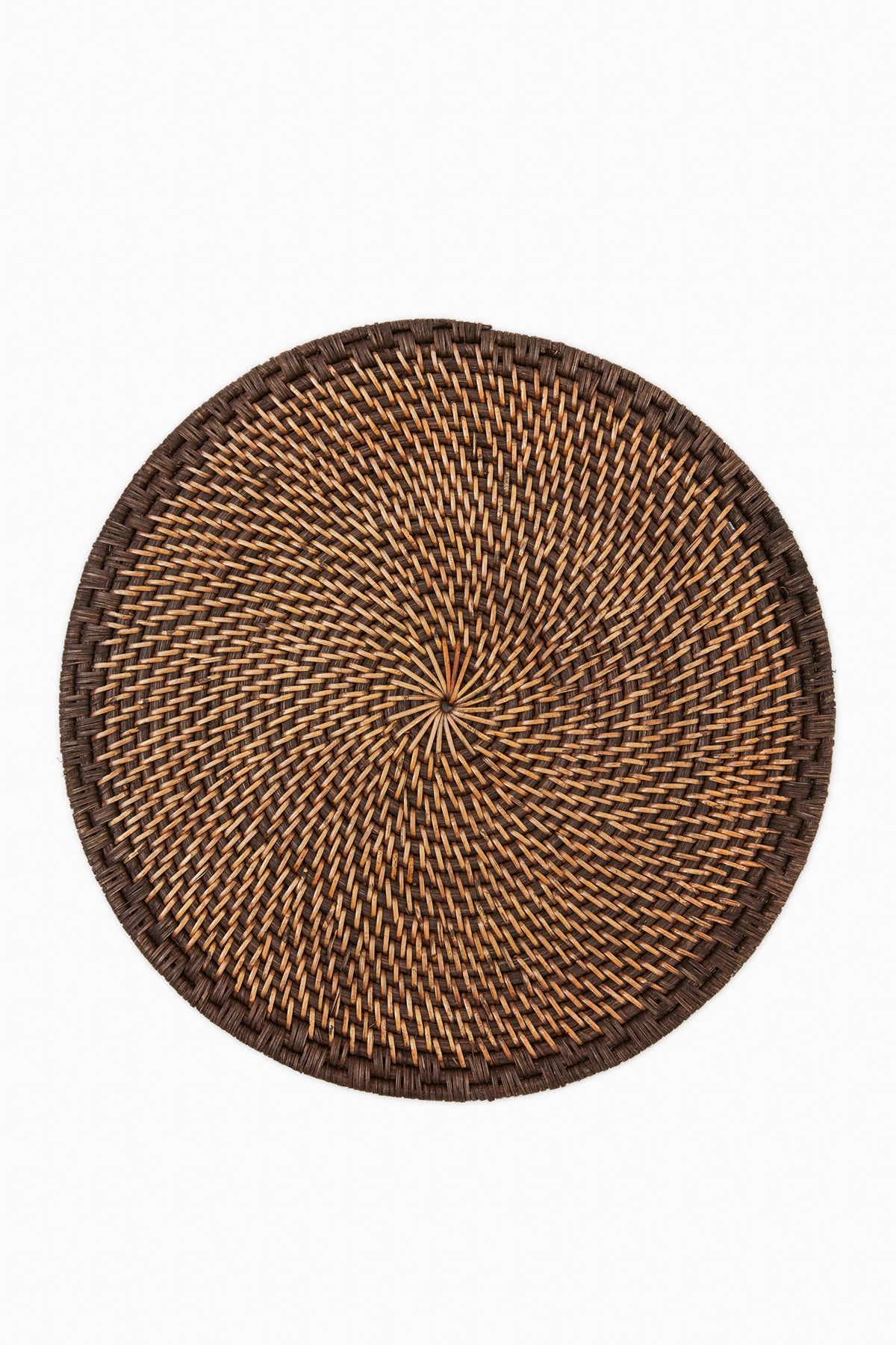 Brown Woven Rattan Placemats Set of 4