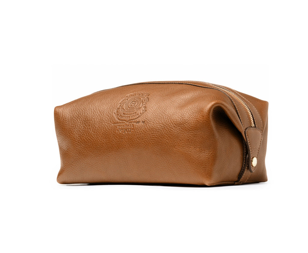 Holdall No. 101 Toiletry Bag in Vintage Tan Leather
