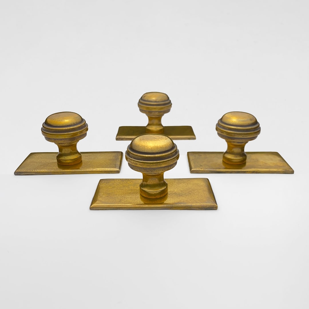 Antique Cabinet Knob Unlacquered Solid Brass (Knob Only, No Backplate)