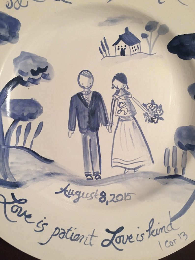 Custom Wedding Plate