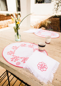 Coral Pink Corallo  Breakfast Placemat