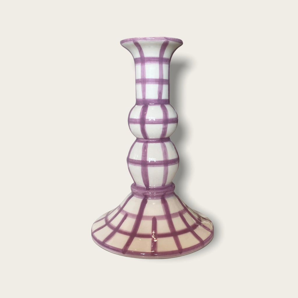 Lumiere Gingham Candle Holder