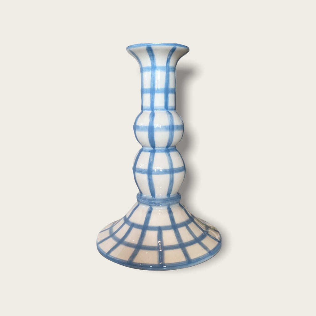 Lumiere Gingham Candle Holder