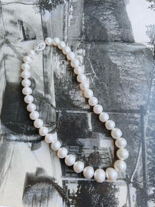 Pearl and Diamond Estate Necklace
