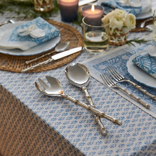 Bamboo Metal Serving Utensils