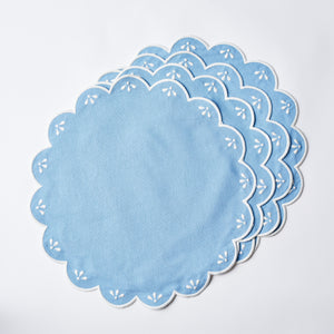 Peony Blue Placemats, Set of 4